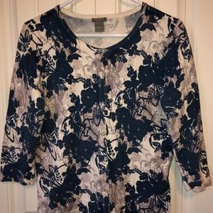 Ann Taylor Cardigan 3/4 sleeve